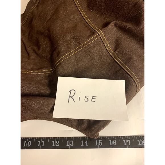 Vintage DISS JEANS Y2K Baggy Graphics Skater Grunge Hip Hop Retro Rock SZ 38 - Picture 9 of 10